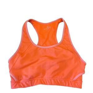 Athleta Orange Racerback Sports Bra Small Mesh Back Workout Gym Activewear‎